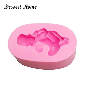D0159 Sleeping baby cake mould DIY Silicone Mold for 3D crafts Candy Chocolate Fondant Cake Decorating Tools