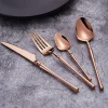 D041 XMY Hongda Unique Deluxe Restaurant Flatware Fork Knife Spoon 304 High Quality Stainless Steel Wedding Titanium Cutlery Set