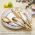 Import DEACORY Gold plated cutlery wholesale PVD coating copper cutlery flatware from China