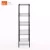 Import Decorative light-duty black colour book bookcase closet rack fruit display wire shelving for  offices stores and home from China