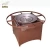 Design Table Steel Wooden Burn Marble Top Natural Gas Modern Fire Pit Glass