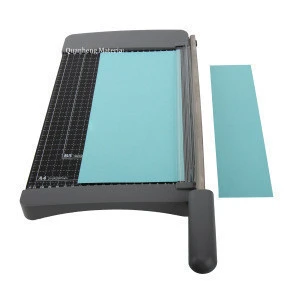 desktop pouch manual guillotine paper cutter trimmer A4 for office or school use/metal base guillotine cutting