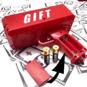 detachable battery Money guy toy for adult or children spray cash cannon shot for money gun and celebration toy with LED light