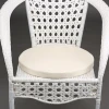 detachable cushions wholesale pure color round wicker rocking banquet chair sponge outdoor hanging chair seat cushion