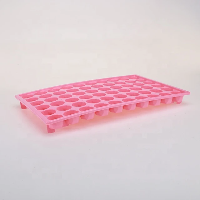 Diamond shape 60 slots BPA free plastic ice cube tray