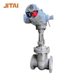 DN150 Wcb Low Pressure Flanged Electric Gate Valve