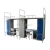 Import Double Metal Dormitory Bunk Bed with Study Desk and Wardrobe from China