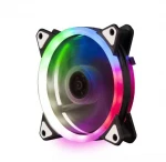 double ring led 4 color Case Cooling Fan 120mm 12cm 4pin male/female 3pin With LED Ring For Computer Water Cooler Color Fan