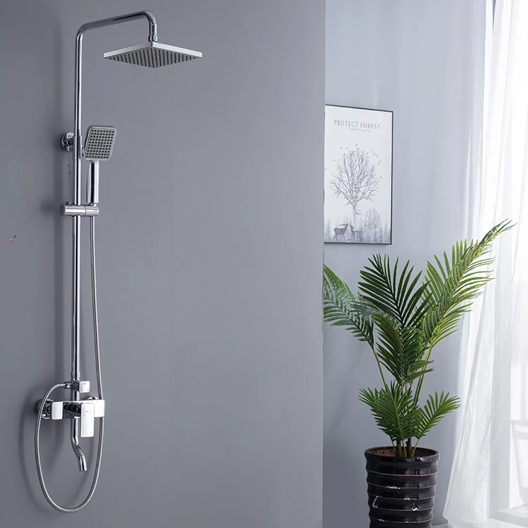 Durable brass shower faucet wall-mounted hand shower head shower bathroom faucet