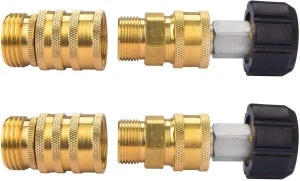 DUSICHIN DUS-028 Coupler Pressure Washer Adapter Set Quick Disconnect Kit Quick Release 8-Pack