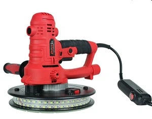 Dust Free Electric Concrete Wall Putty Grinding Machine Hand Drywall Sander With LED Light