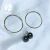 Import Earrings jewelry 18k gold women gift black Tahitian pearls party bead wedding hoop two ways wear fashionable from China