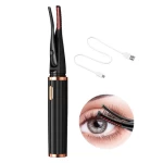 Easy curler eyelash With Clip Comb eye lash tools private label USB rechargeable portable mini electric heated eyelash curler
