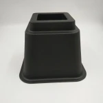 Eco-friendly 4-Pack Black Bed Risers Furniture Risers Bed Risers
