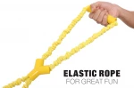 Eco Friendly Durable TPR Handle Bungee Rope Dog Chew Ball Toy