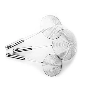 eco friendly food service drain sieve kitchen accessories frying strainer stainless steel skimmer spoon