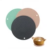Eco-friendly heat resistant Silicone round Placemat Anti-scalding Insulation pads Kitchen placemat Thick bowl mat pad