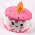 eco friendly squishy animal toys custom unicorn fluffy cake toy as birthday gift
