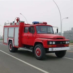 Economic Dongfeng 140 tip head gasoline water tank fire truck