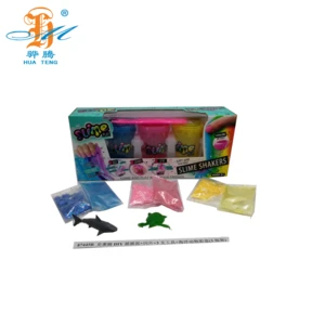 educational diy Shake slime powder set Hot cheap promotional gift colorful make Crystal slime supplies
