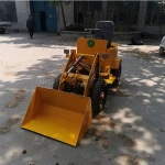 Electric loader cement concrete truck mine engineering construction small forklift rice bran feed shovel installed