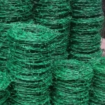 Electrical Covered PVC Coated  PVC Coated Barbed Wire /Screen