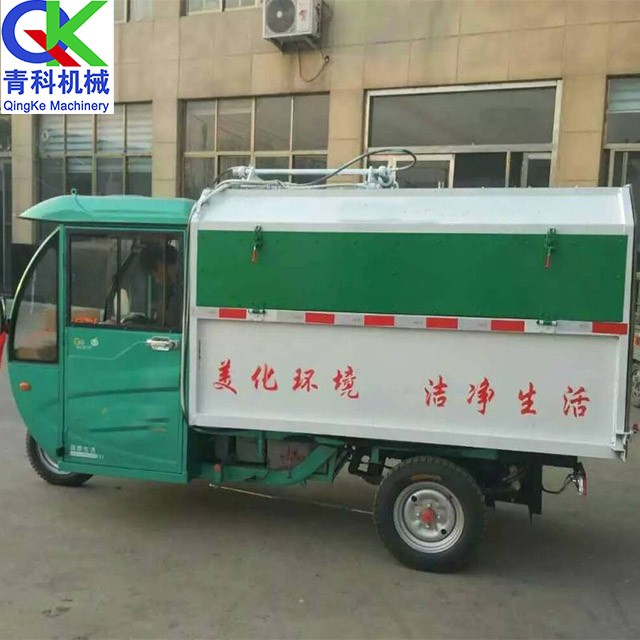 Electric/gasoline dual-purpose self-unloading sanitation truck/garbage removal truck