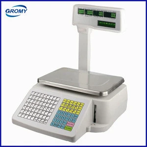 Electronic Weighing Scale Label Printing Barcode Printing Scale with Pole Display