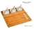 Import Engraved Bamboo Cheese Board Wood Cutting Board for Cheese &amp; Charcuterie Platter includes Knives Ceramic bowl Cheese Markers from China