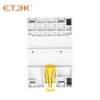 ETEK EKMF-4040-230 Household Modular AC Contactor 4P 40A 4NO Coil 230V DIN Rail Mounted for Smart Home House Hotel