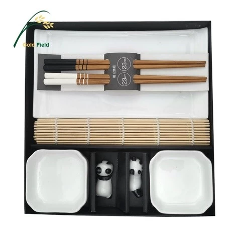 Europe Popular Asia Sushi  Practical  Chopsticks Sushi mat Dish   Plate  Tableware  Set