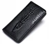 European and American trend leather wallet mens crocodile embossed cowhide wallet business long wallet