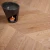 Import European Oak Wood Chevron Parquet Smoked White Oil Board Slight Brushed Engineering Hardwood Flooring from China