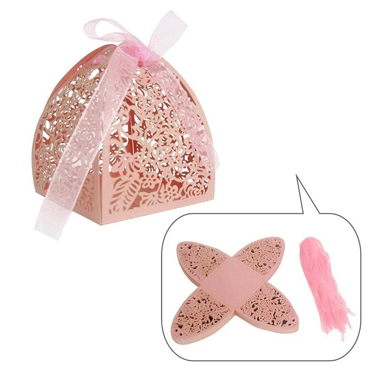 European Style Wholesale Hollow Out Wedding Favor Gift Packing Candy Box