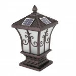Exterior Antique Led Gate Fence Post Lamp Garden Pillar Light