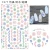 Import F Series 033-062 3D Nail Sticker Mixed Flower Elegant Sticker Nail Art Adhesive Craft Tips DIY Beauty Charm Nail Art Decorations from China