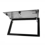 Factory cheap price motorhome 600*1200 side window RV Round Corner  window motorhome side window