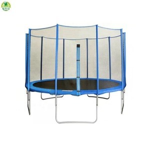 Factory cheap4ft/6ft/8ft/10ft/12ft/14ft/16ft rectangular round trampoline outdoor used kids park trampoline for sale ladder nets