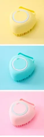 Factory Customized Pet Silicone Bath Brush Portable Massage Brush Pet Bath Brush
