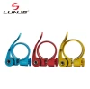 Factory direct bicycle quick release lock seat pipe clamp colorful aluminum saddle pipe clamp dead flying road car seat bar lock