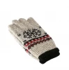 Factory Direct Sale Jacquard Logo Knitted Gloves Winter Mittens