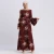Import Factory Direct Sales Middle Eastern Muslim Fashion Printed Long Dress with Big Swing from China