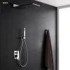 Factory direct supply of new chrome white brass thermostatic shower mixer faucet in the bath