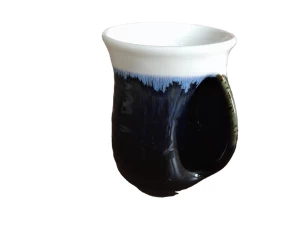 factory direct wholesale black mug custom ceramic hand warmer coffee mug