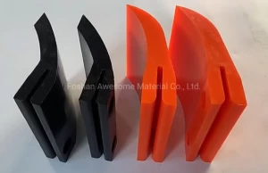 Factory Directly Sale PU Scraper Rubber Blade Big Squeegee for Machine Cleaning