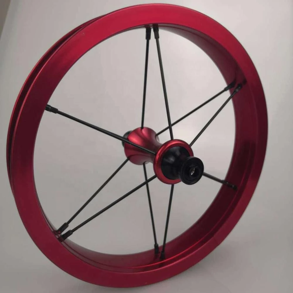 Factory Hot Sales TG-W032 12 inch Single Wall Alloy Anodized Kids Balance Bicycle Wheel