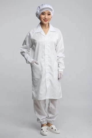 Factory OEM design production 1000-10000 Class ESD Cleanroom Lab Coats