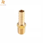 Factory price brass hose barb to male pipe fitting hose connector with NPT thread