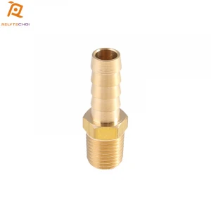 Factory price brass hose barb to male pipe fitting hose connector with NPT thread