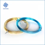 Factory price diy craft twisted colored aluminum wire/twisted wire jewelry